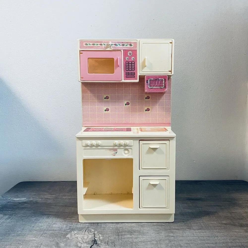 Vintage 1987 Barbie Dream House Kitchen Stove Replacement Piece.